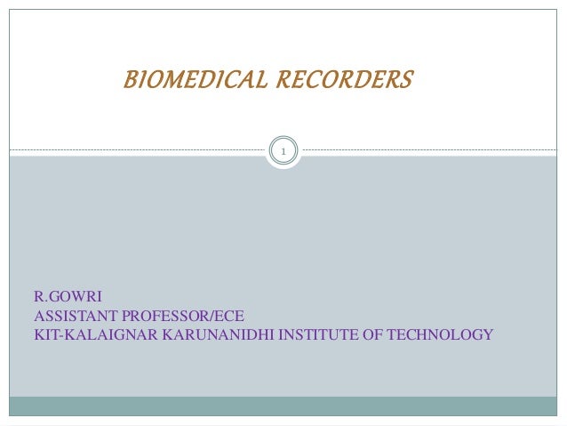 Galvanometric Recorders Pdf